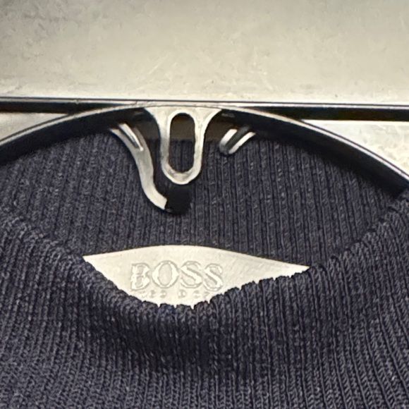Boss Hugo Boss Ribbed Knit Top, Size XS, Color Navy Blue - Picture 2 of 10